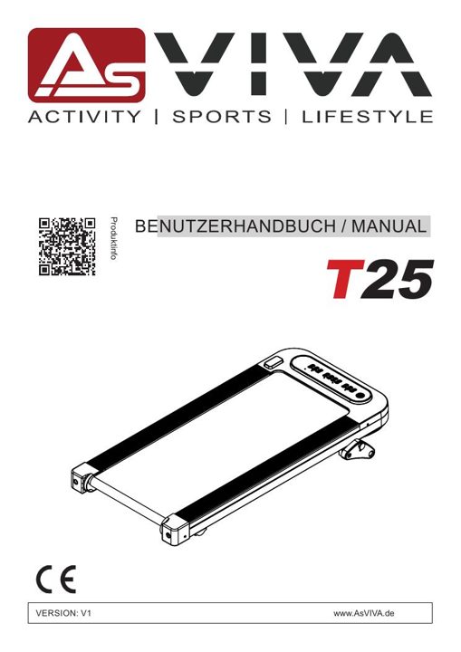 Walking Pad & tapis roulant Smart T25