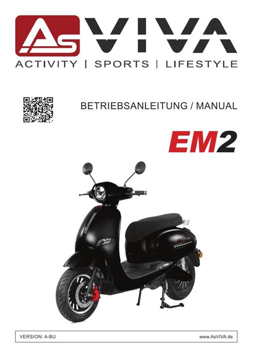 AsVIVA EM2 e-scooter battery 60V 22.4Ah Li-Ion