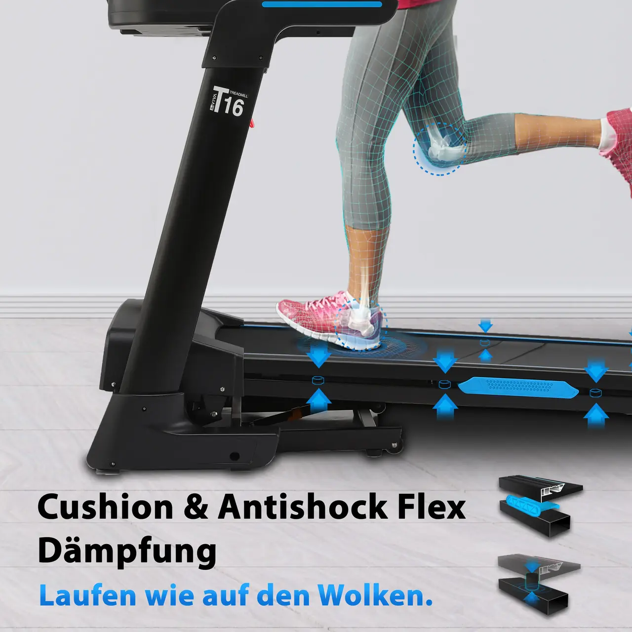 Cushion & Antishock Flex Dämpfung – Laufen wie auf Wolken