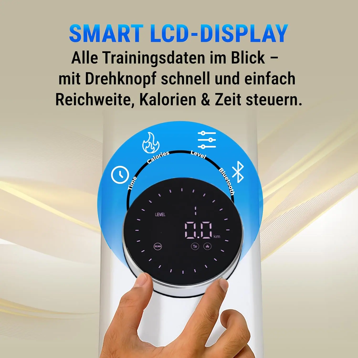 Smart LCD-Display mit Drehregler – volle Kontrolle