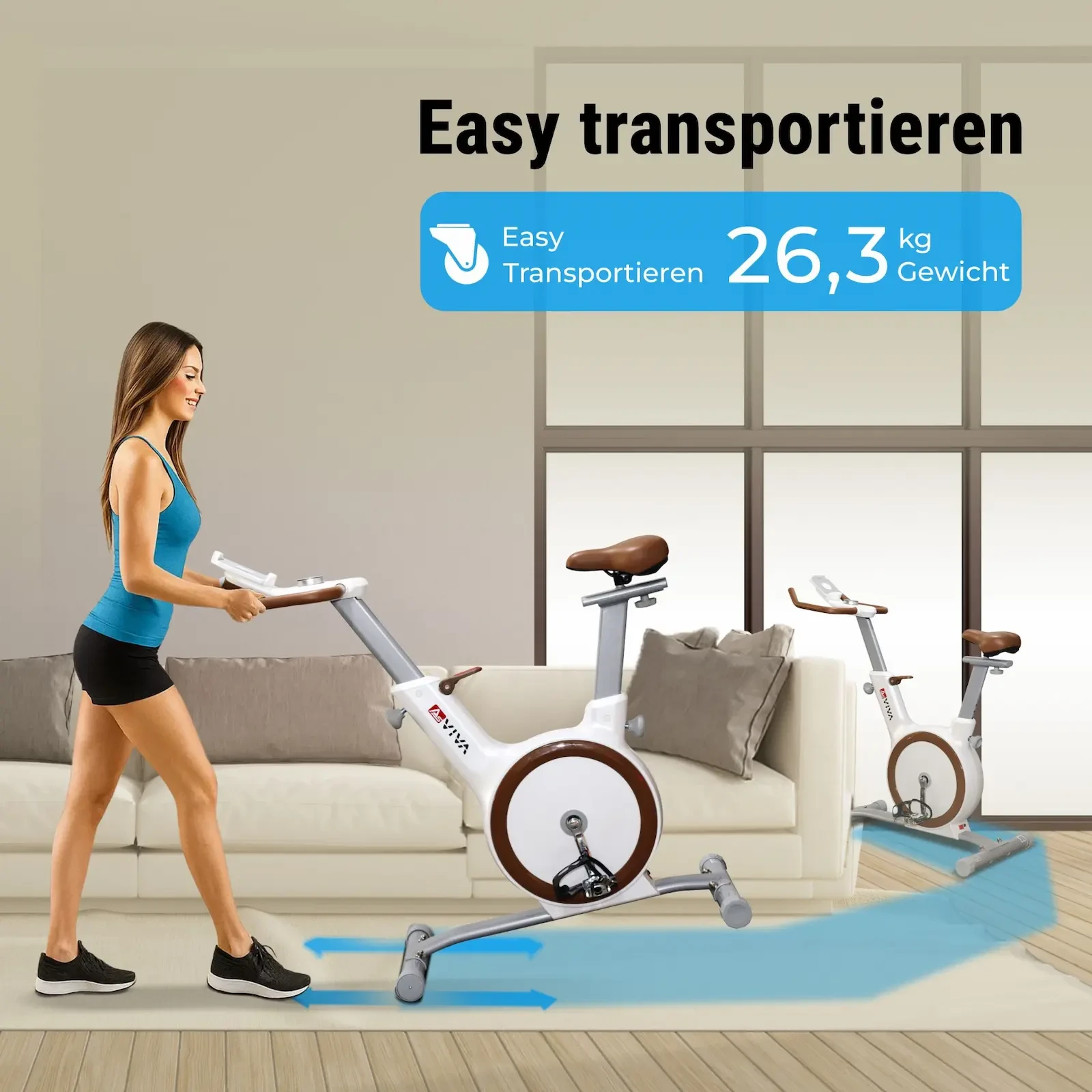 Integrierte Transportrollen – flexibel & platzsparend