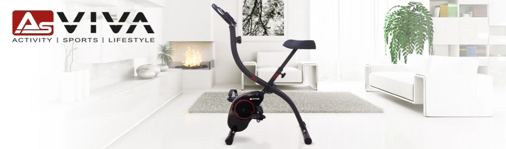 AsVIVA Heimtrainer H14 – klappbares X-Bike für zuhause