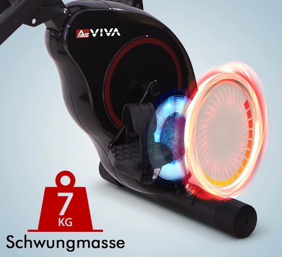 7 kg Schwungmasse für einen ruhigen Lauf