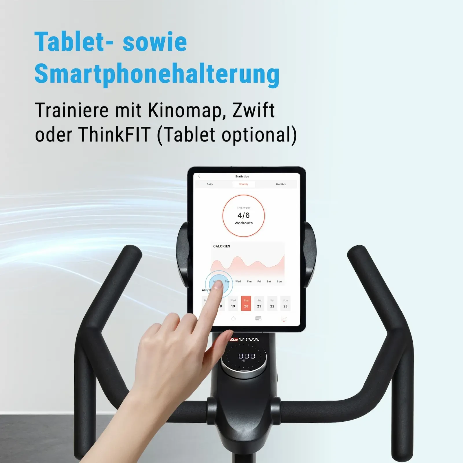 Tablet- &amp; Smartphonehalterung am Cockpit