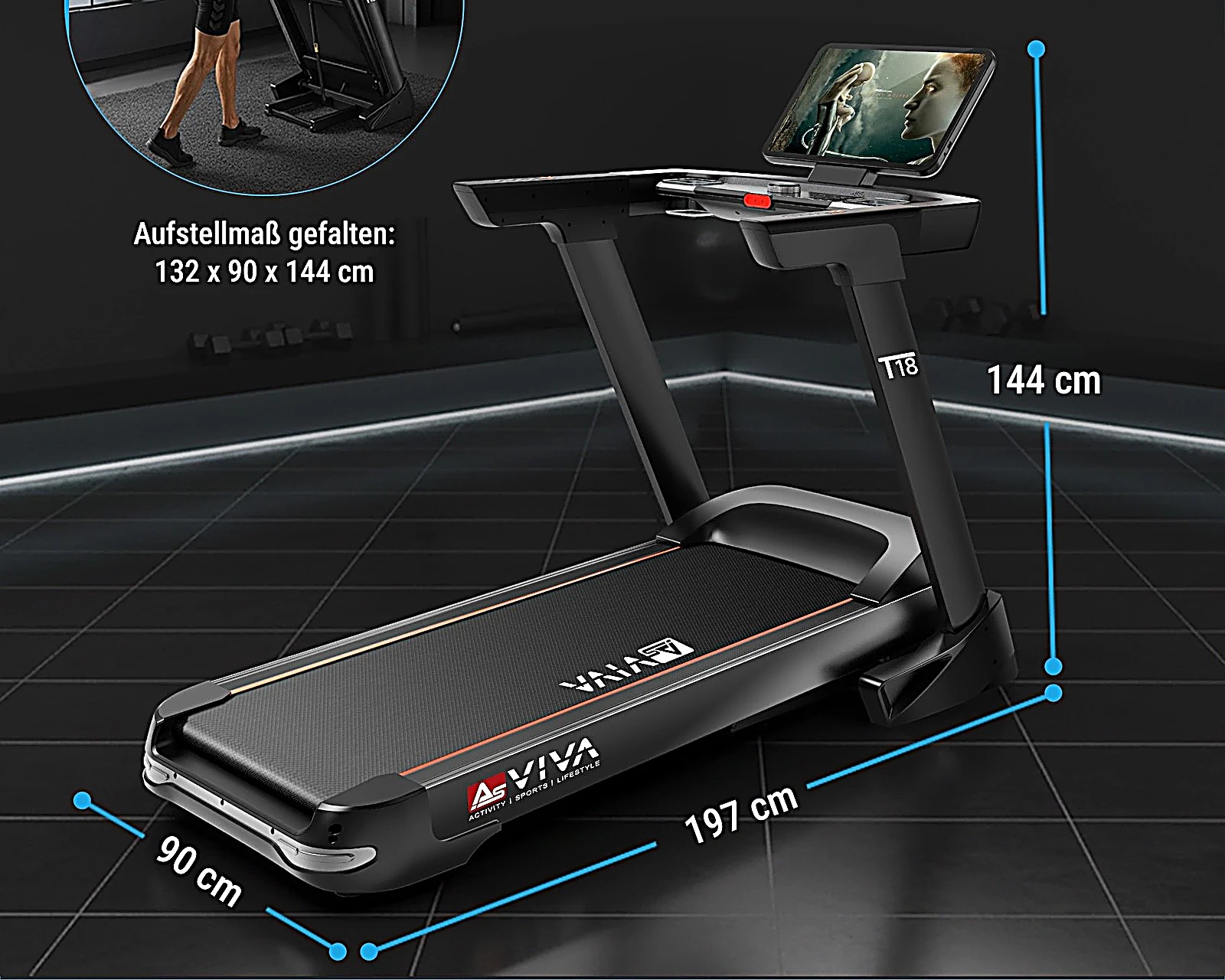 AsVIVA T18 Pro Laufband – Merkmale im Überblick