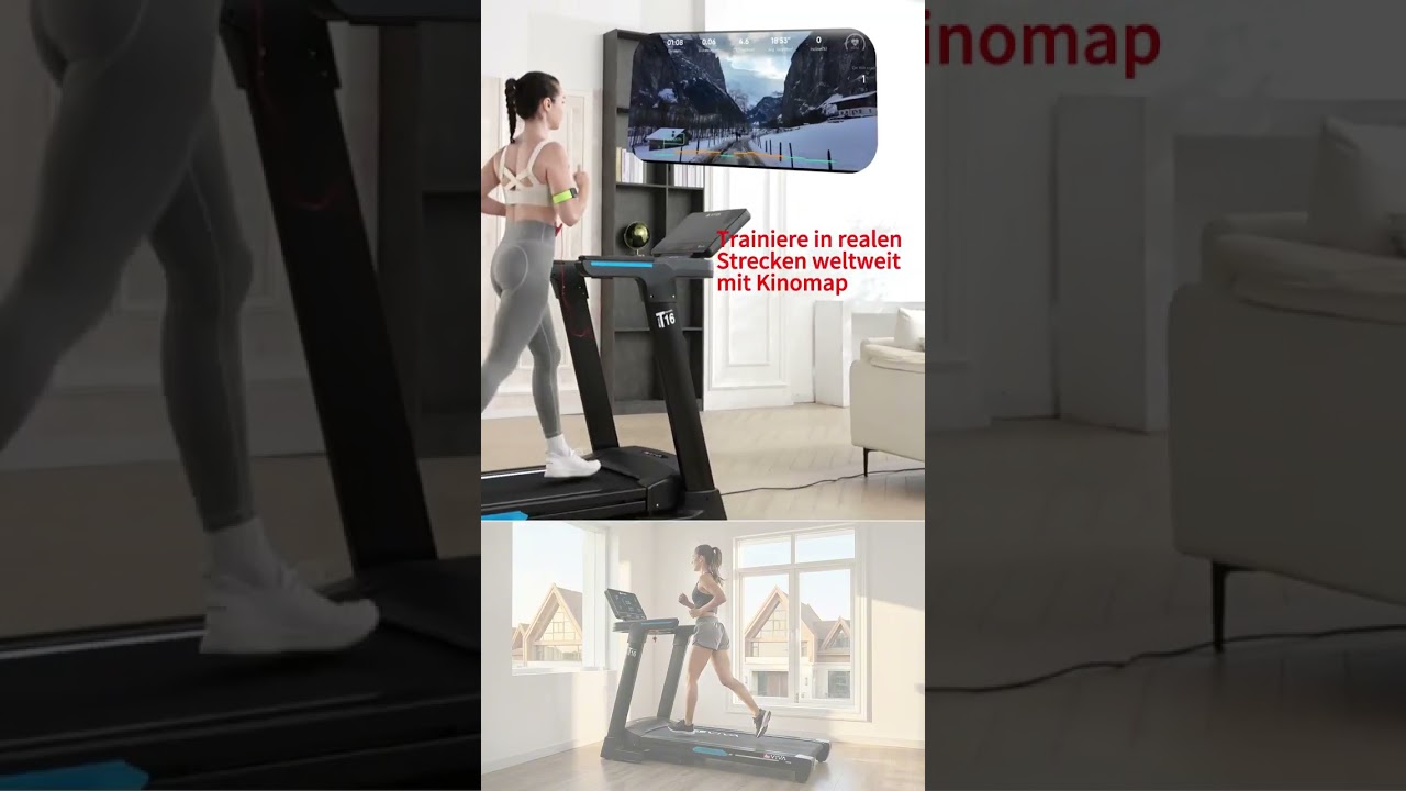 Laufband T16 – Profi Heimtrainer mit Steigung & App | AsVIVA