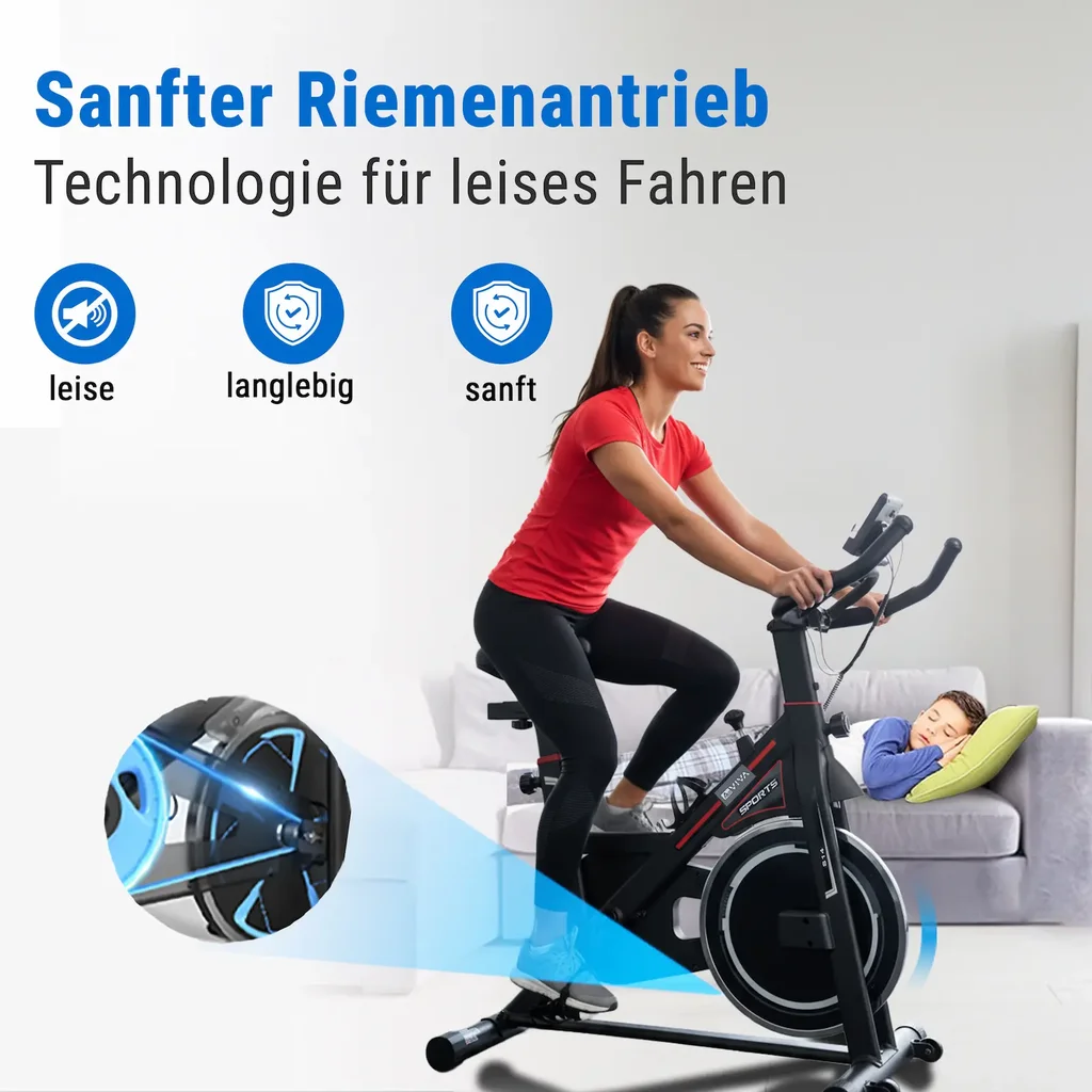 Leiser Riemenantrieb – ideal für das Training zuhause