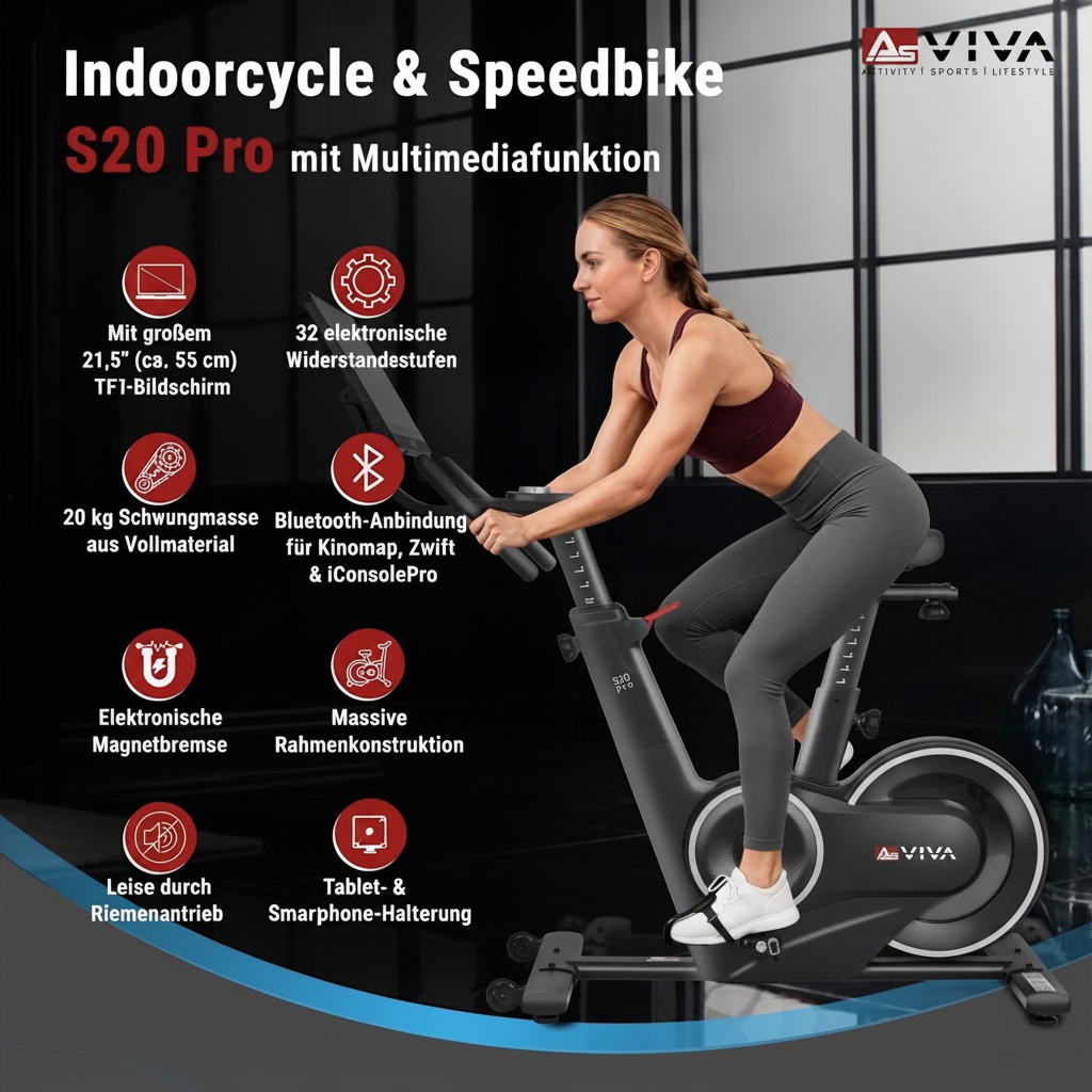 AsVIVA Speedbike Studio Pro S20 – Features