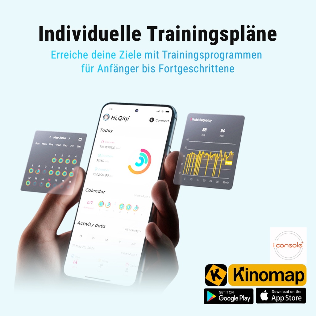 Virtuelle Strecken & strukturierte Trainingsprogramme