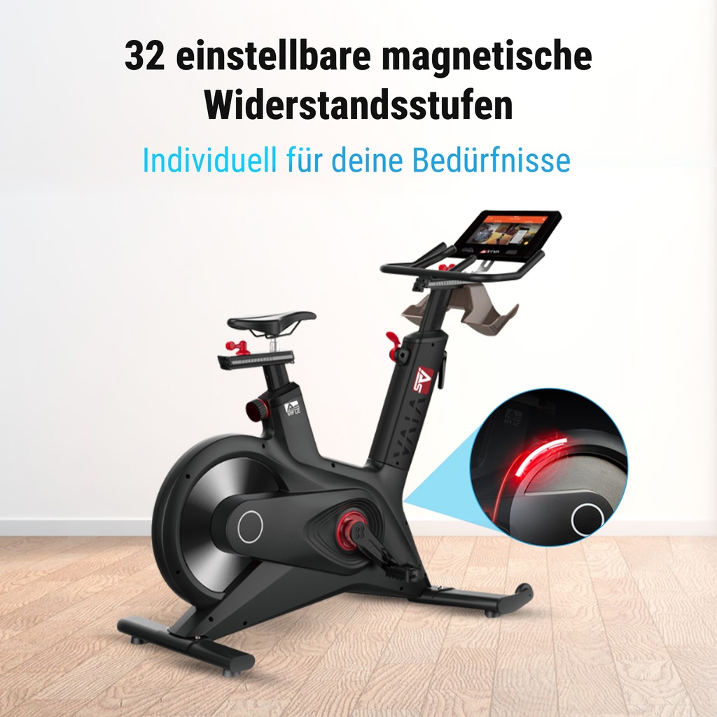 32 magnetische Widerstandsstufen – fein dosierbare Intensität