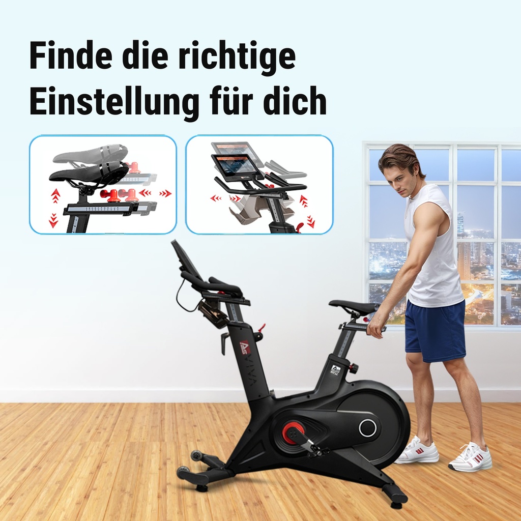 Verstellbarer Sattel & Lenker – passt sich dir an