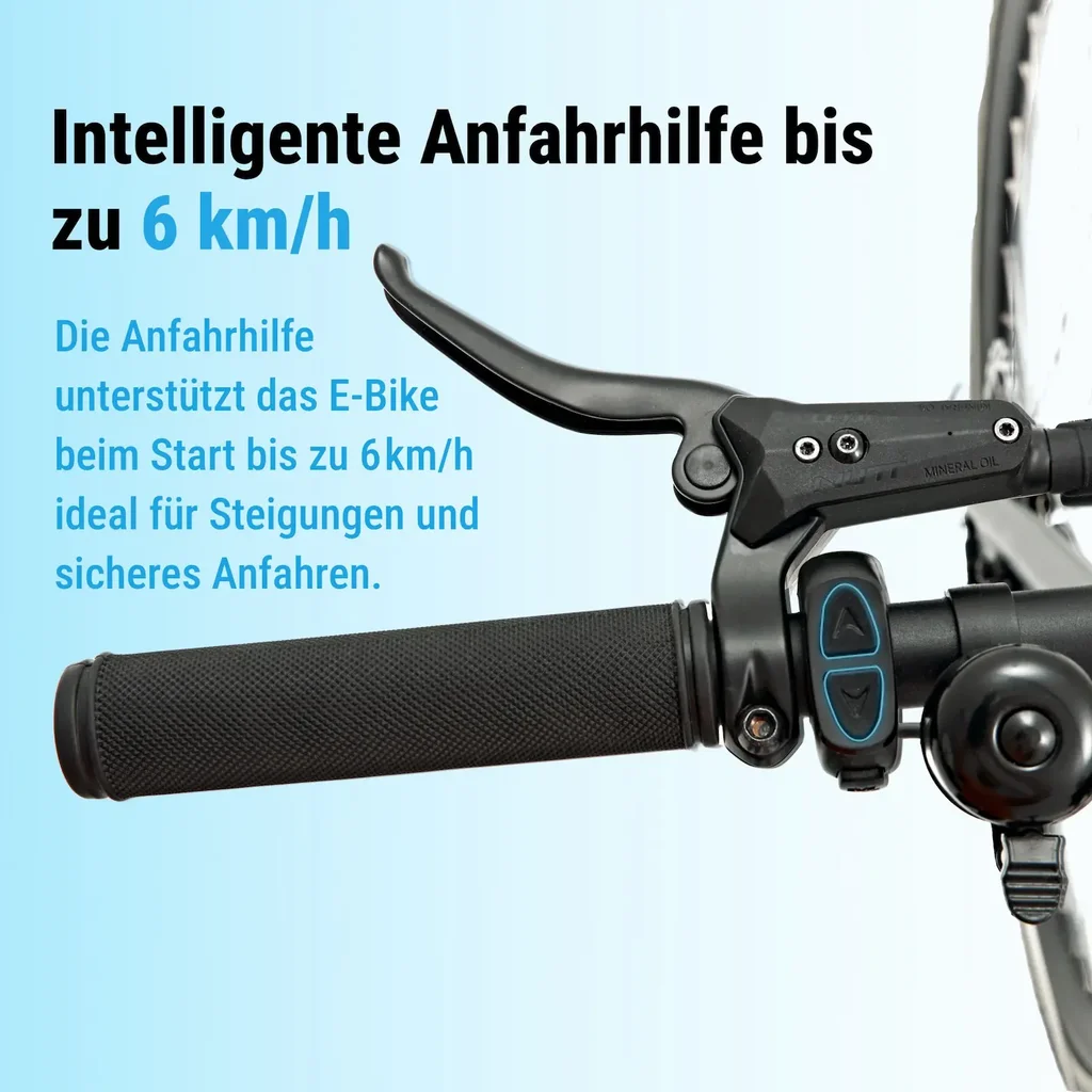 Anfahrhilfe & Tretunterstützung – mühelos in Fahrt