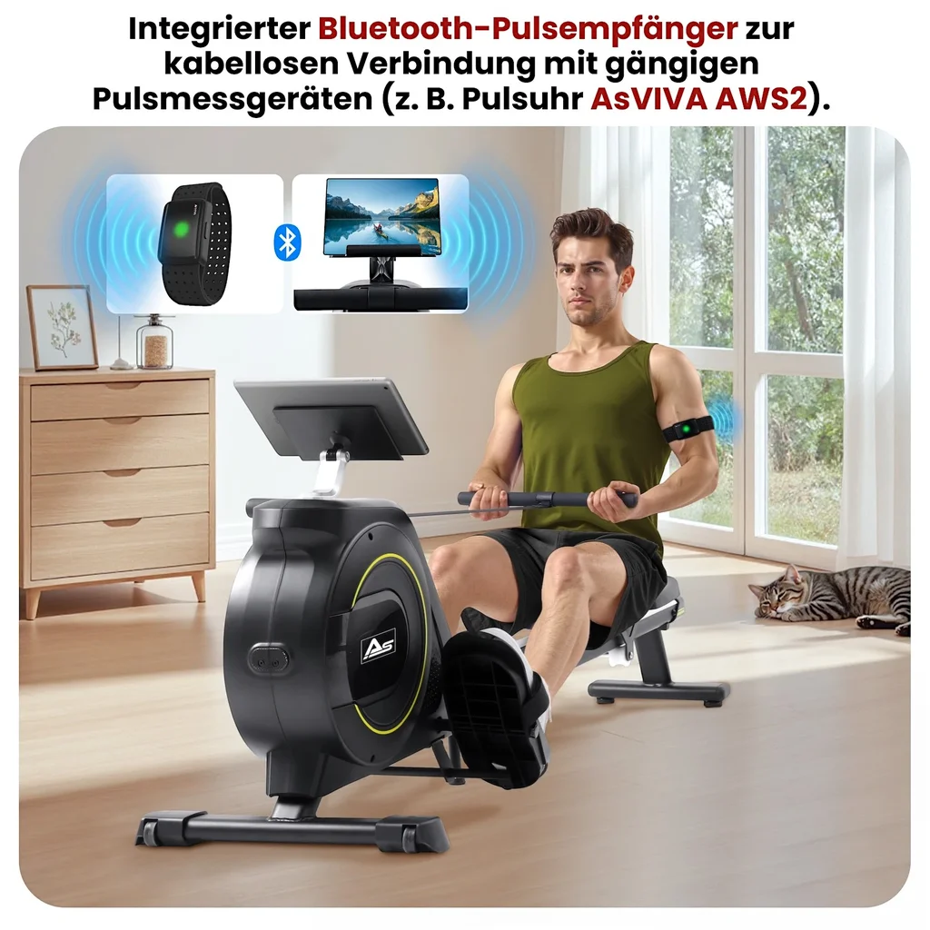 Integrierter Bluetooth-Pulsempfänger für herzfrequenzbasiertes Training