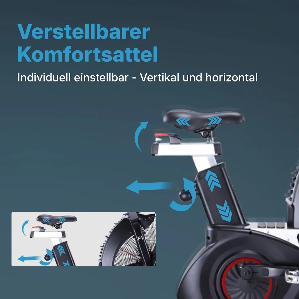Verstellbarer Komfortsattel – vertikal & horizontal