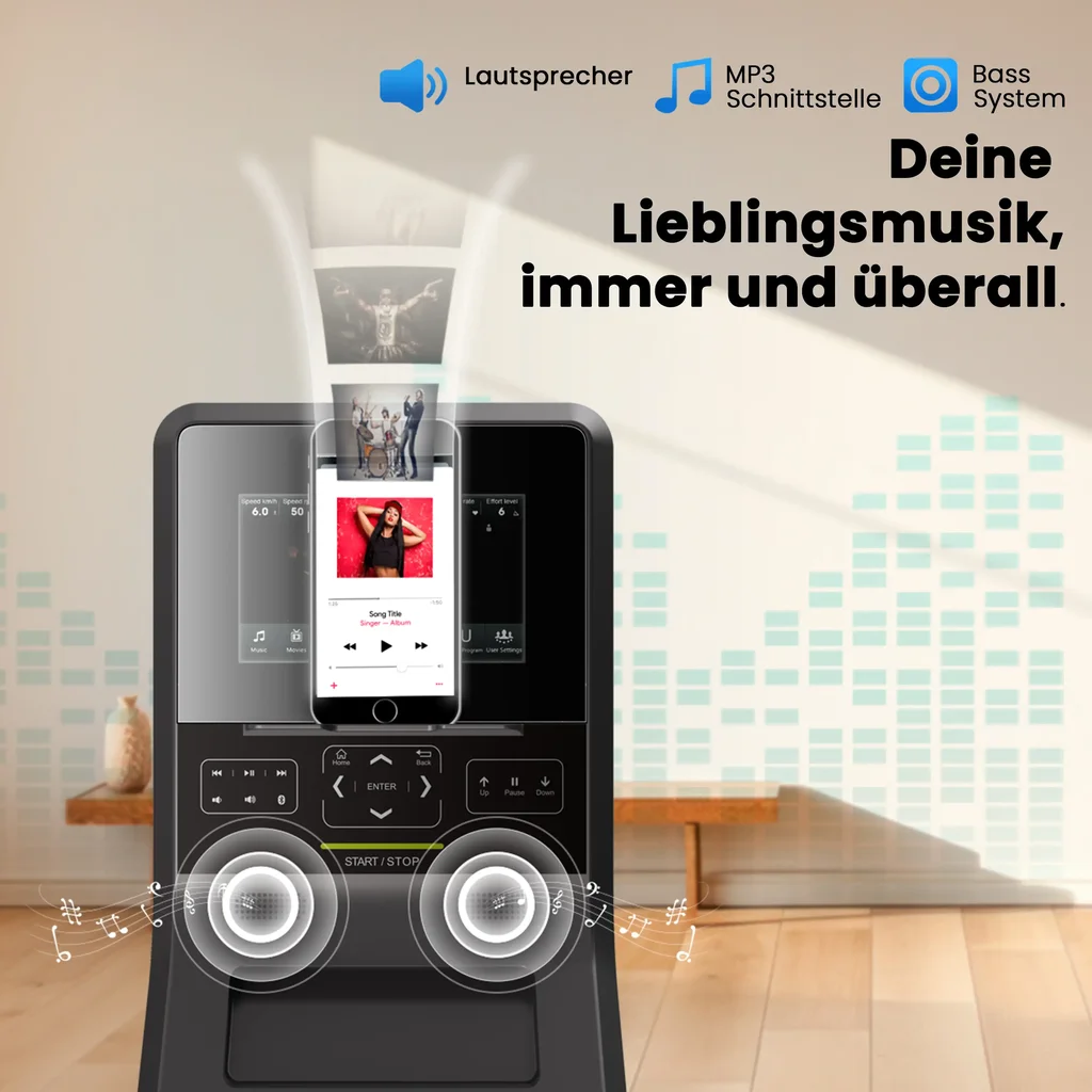 Integrierte Lautsprecher mit MP3 & Bass System