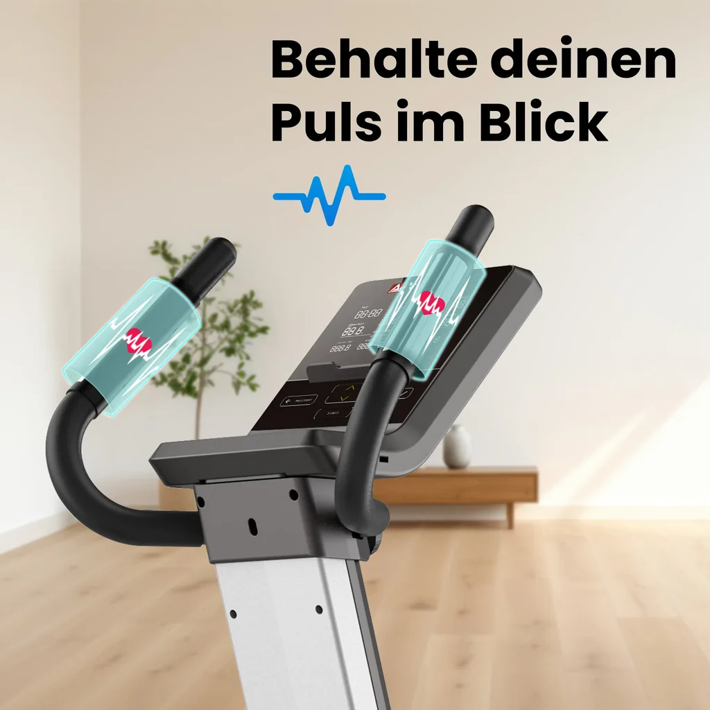 Integrierte Handpulssensoren zur Trainingskontrolle