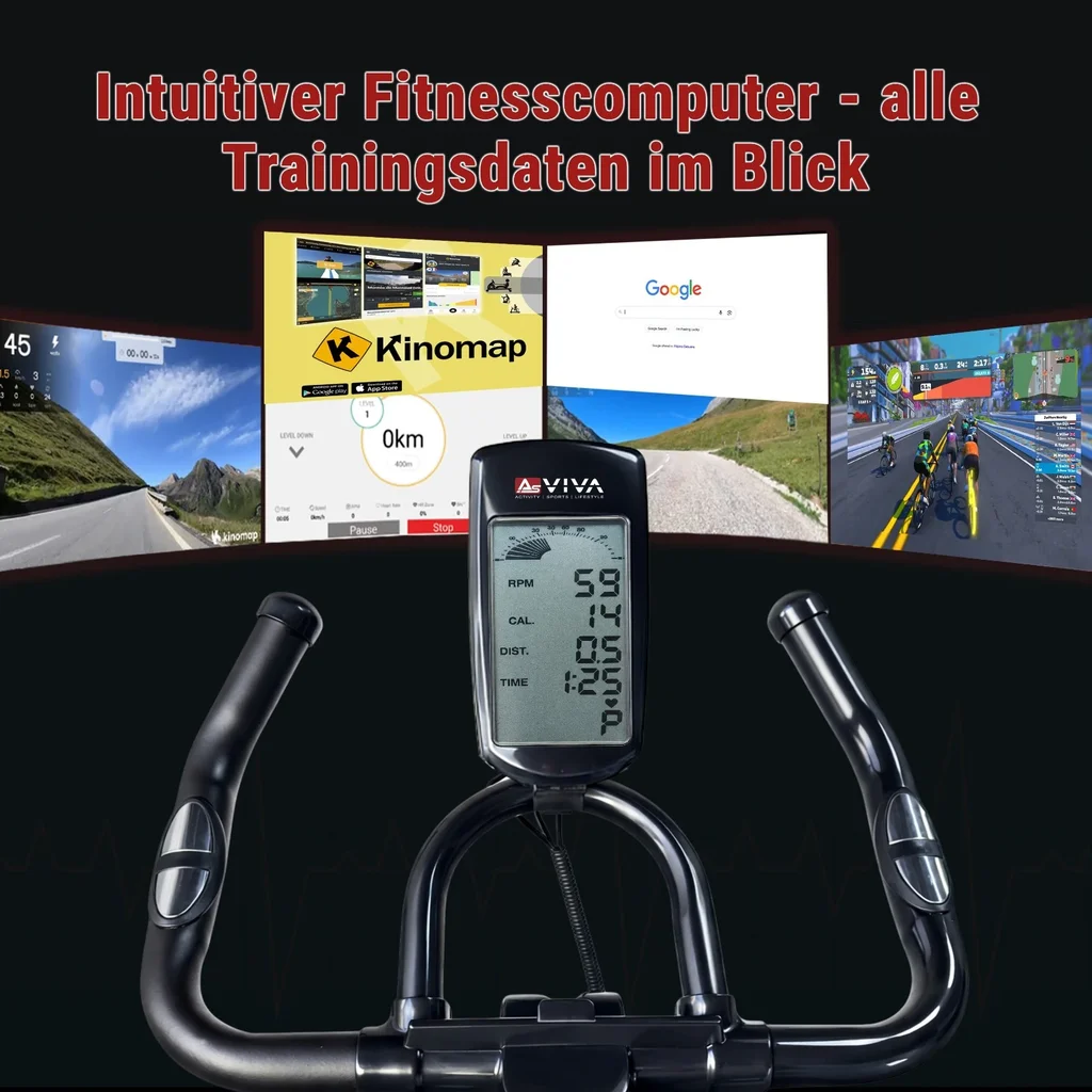 Intuitiver LCD-Sportcomputer